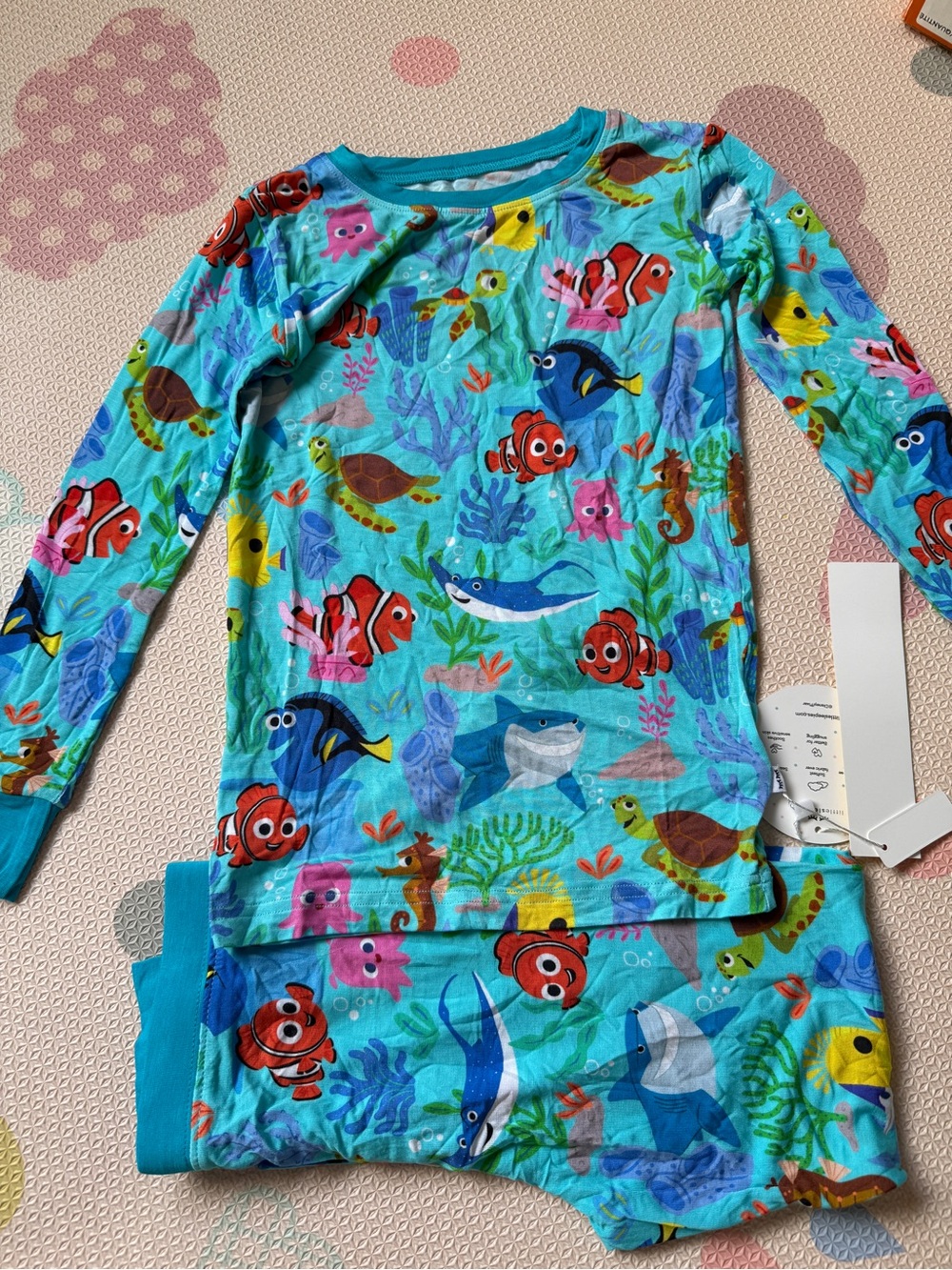 Little Sleepies Turquoise Blue Finding Nemo Long Sleeve Rashguard Set